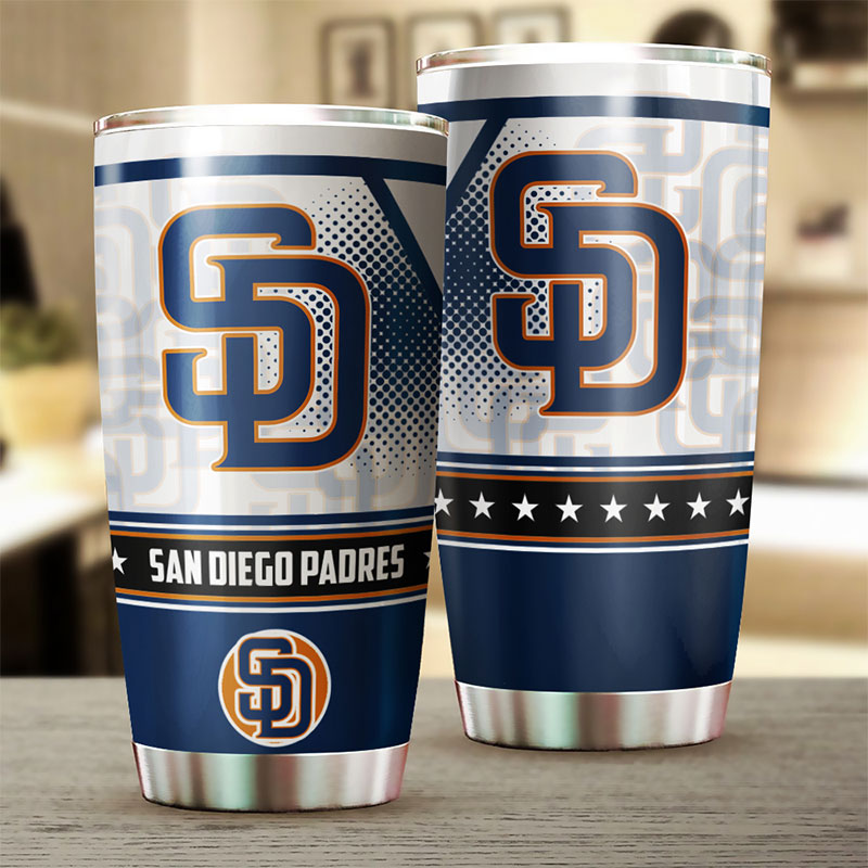 San Diego Padres MLB Tumbler with Awesome Design - Perfect for Baseball Fans - Image 2