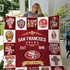 San Francisco 49ers Faithful Quilt Blanket for NFL Fans