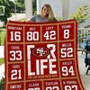San Francisco 49ers Fans Collection Quilt Blanket with Iconic Design and Comfortable Material
