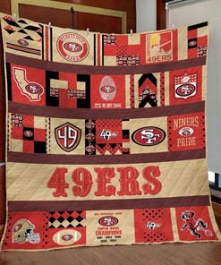 San Francisco 49ers Niners Pride Quilt Bedding Set for Sports Fans