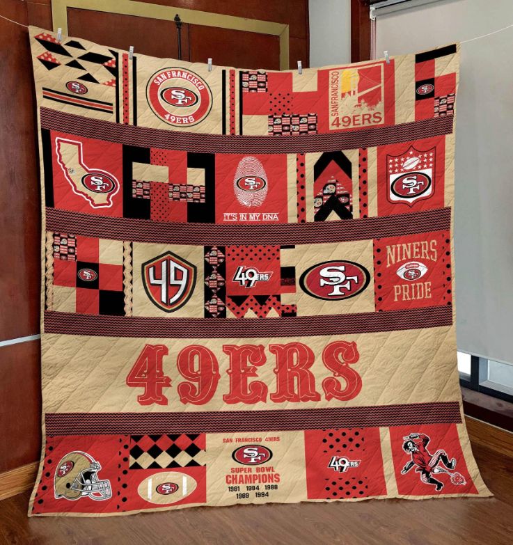 San Francisco 49ers Niners Pride Quilt Bedding Set for Sports Fans