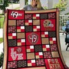 San Francisco 49ers Pattern Quilt Blanket Great Customized Quilt Gifts Football Theme