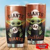 San Francisco Giants Baby Yoda Custom Name Tumbler - Ideal for Baseball Enthusiasts