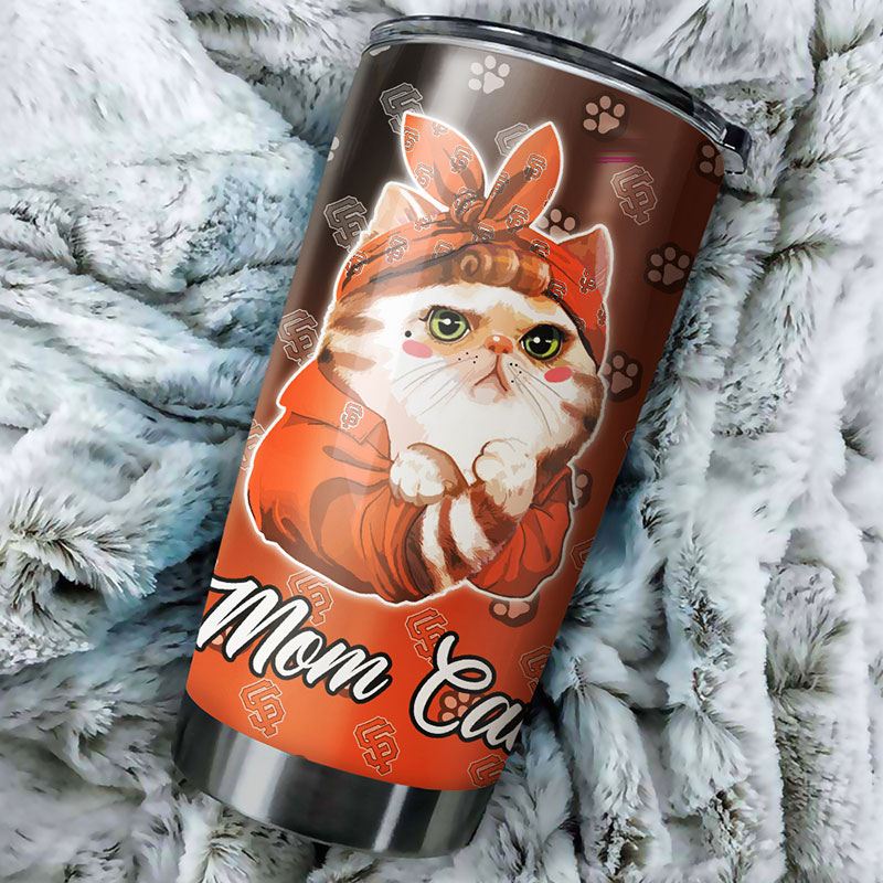 San Francisco Giants Cat Mom MLB Tumbler for Feline Supporters