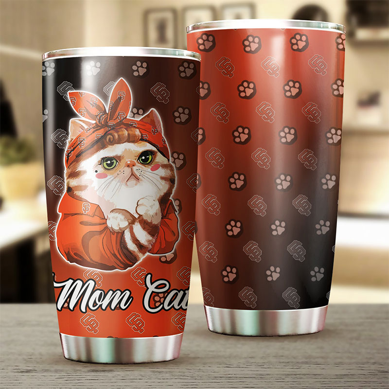 San Francisco Giants Cat Mom MLB Tumbler for Feline Supporters - Image 2