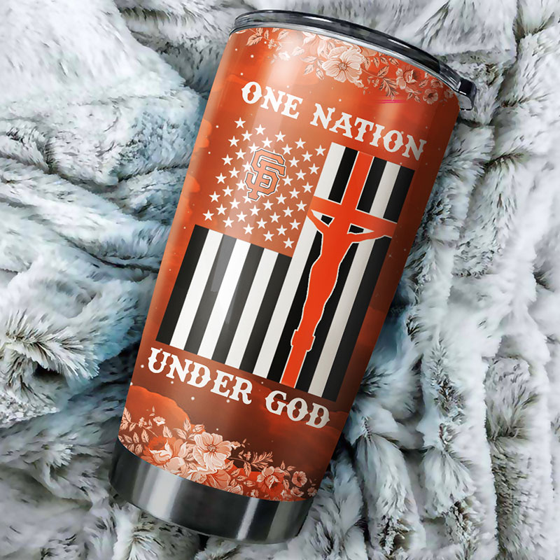 San Francisco Giants MLB Tumbler - One Nation Under God Design for Baseball Fans