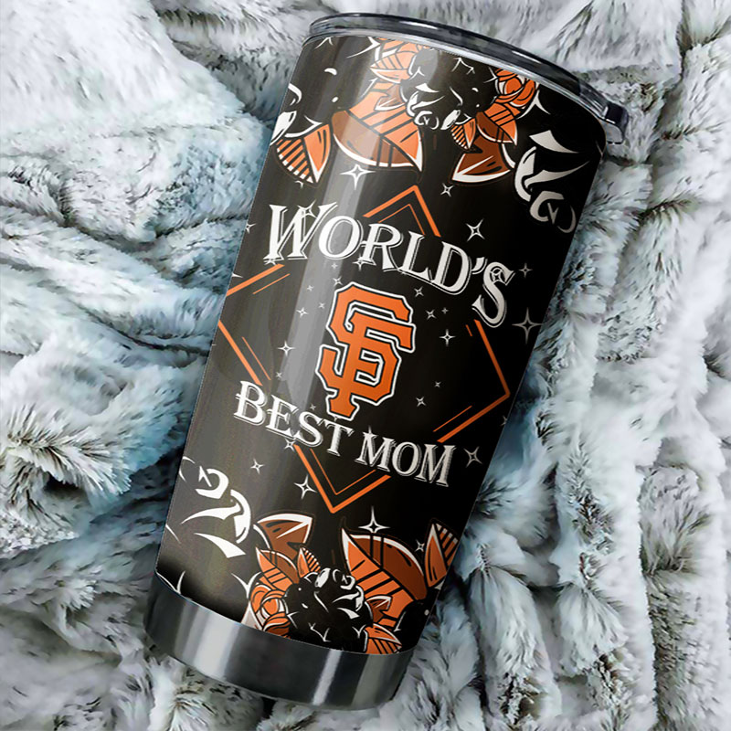 San Francisco Giants MLB Tumbler - World's Best Mom Personalized for Baseball lovers