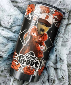 San Francisco Giants MLB Tumbler with "I Am Groot" Personalization for Marvel and Baseball Fans