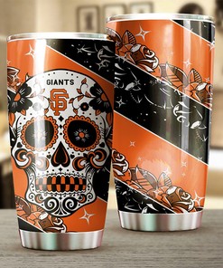 San Francisco Giants MLB Tumbler with Skull Design for Baseball Fans and MLB Logo