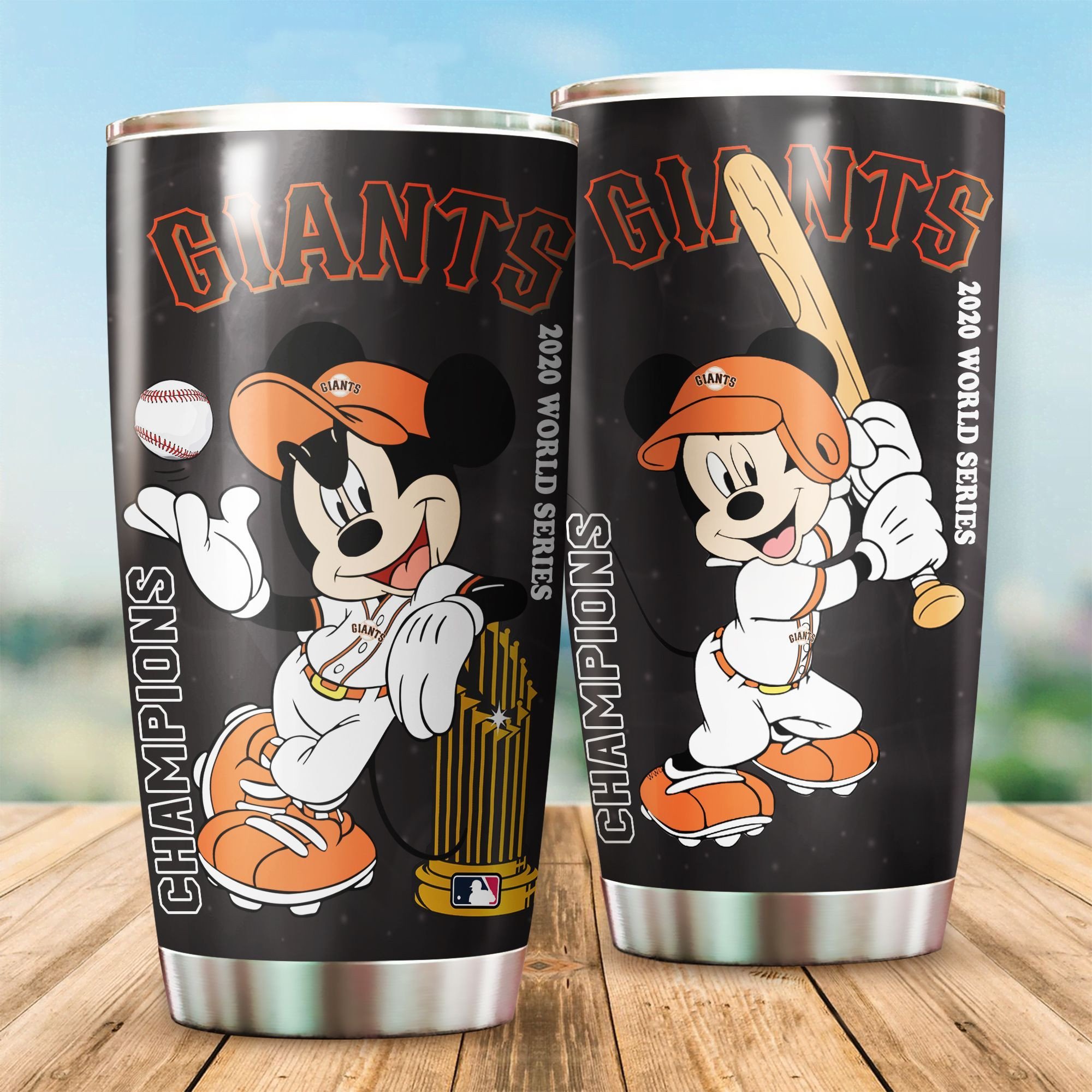 San Francisco Giants Tumbler with Mickey Love Design - Perfect for Baseball-MLB Fans