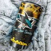 San Jose Sharks NHL Tumbler - Beautiful Sunflower Design Tumbler