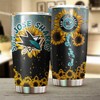 San Jose Sharks NHL Tumbler - Sunflower Design Tumbler