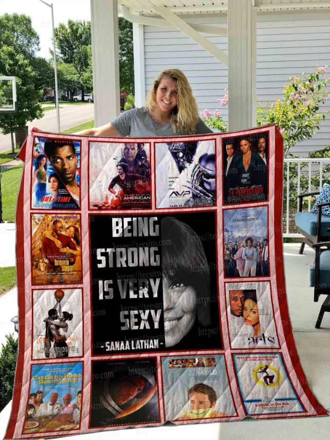 Sanaa Lathan Quilt Blanket 01 for Fans of Sanaa Lathan