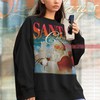 Santa Claus Merry Christmas Sweatshirt - Vintage Movie Shirts for Kids and Fans of Santa