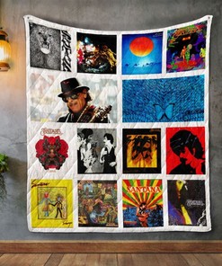 Santana Album Covers Quilt Bedding Set for Music Lovers