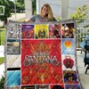 Santana Albums Cover Poster Quilt Blanket, Celebrating the Latin Music Legend