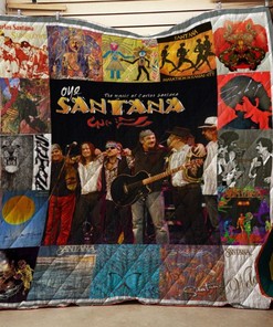 Santana LP Albums Quilt Blanket for Music Fans