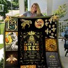 Save The Bee Beekeeper With Black Pattern Quilt Blanket Great Customized Quilt Gifts For Birthday Christmas Thanksgiving