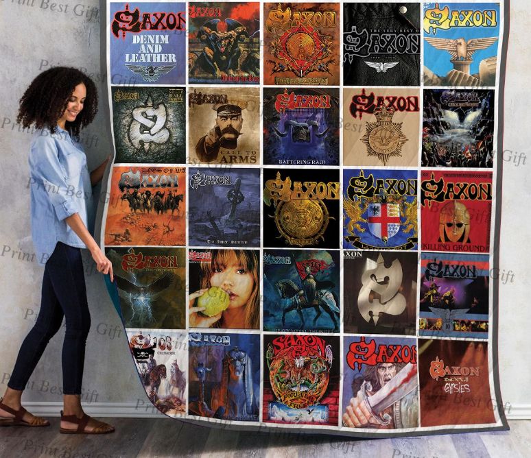 Saxon Cover Poster Quilt Bedding Set Ver 2