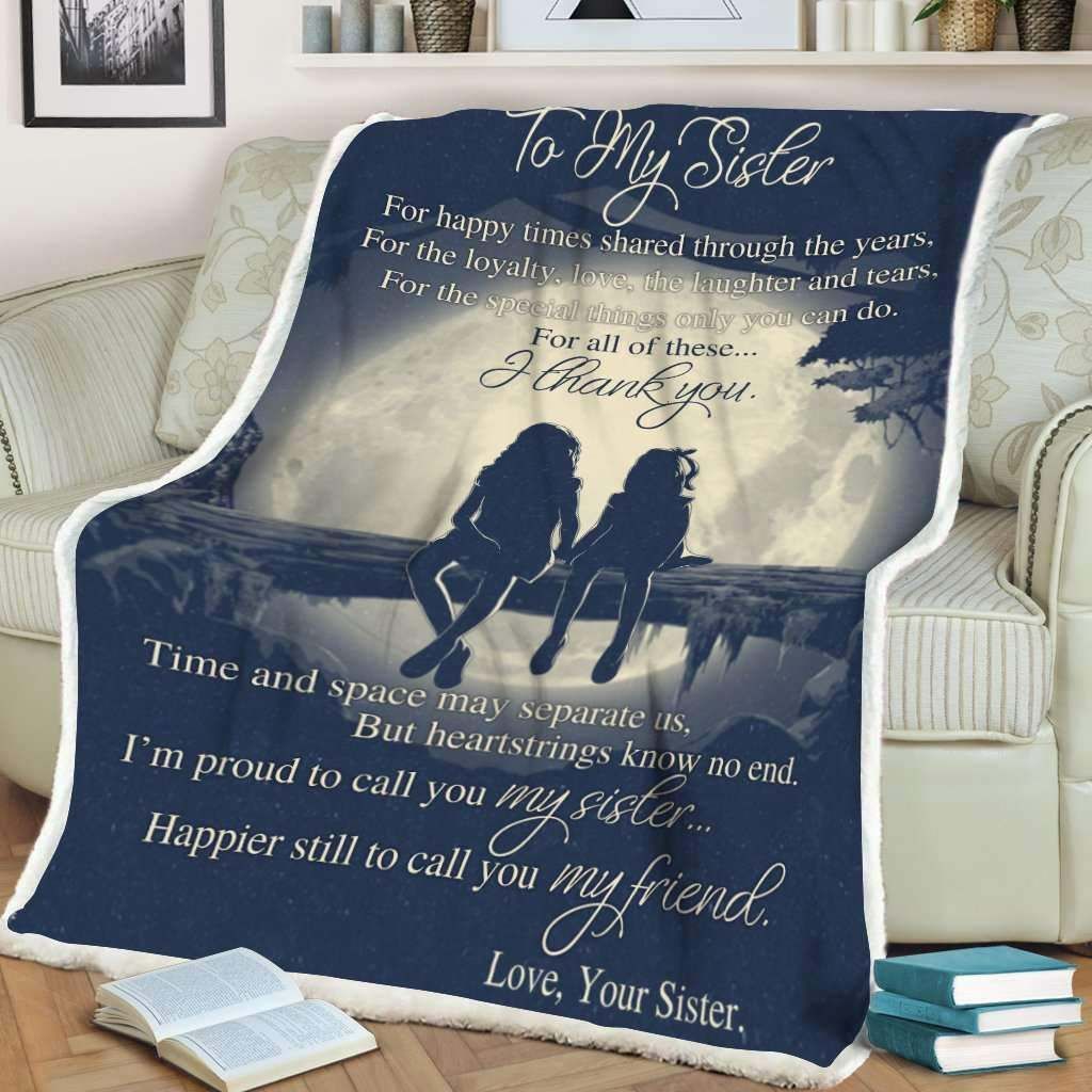 Say ‘Thank You to Your Sister with a Personalized Fleece Quilt Blanket