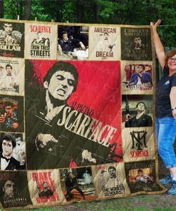 Scarface Movie Inspired Quilt Bedding Set - Ideal for Movie Buffs