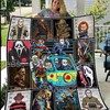 Scary Driver from Horror Movie Halloween Car Quilt Blanket