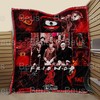 Scary Movie Quilt Blanket featuring Halloween Horror Characters as Friends