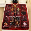 Scary Movie Quilt Blanket with Horror Movie Characters, perfect for Gifts