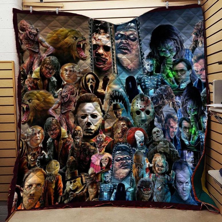 Scary Squad Horror Quilt Bedding Set