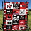 Scotties Life's Short Bite Hard Quilt Blanket Dog Lovers Bedding Set