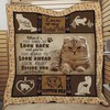 Scottish Fold Cat When It's Too Hard To Look Back Quilt Bedding Set Great