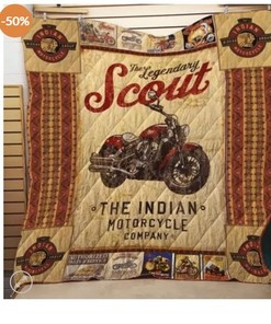 Scout The Legendary Indian Motorcycle Company Quilt Bedding Set - Celebrate Your Fandom
