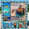 Sea Turtle Inspiration Quilt Bedding Set: Great Blanket Gift for Birthday, Christmas, and Thanksgiving.