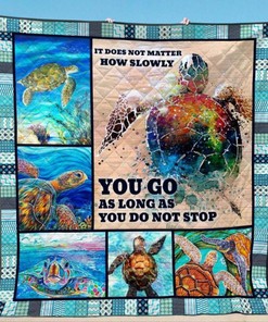 Sea Turtle Inspiration Quilt Bedding Set: Great Blanket Gift for Birthday, Christmas, and Thanksgiving.