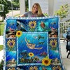Sea Turtle Sunflower Quilt Blanket Perfect Gift For Ocean Lovers