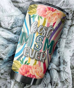 Seattle Mariners Best Mom Ever Flower MLB Tumbler with Elegant Design