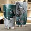 Seattle Mariners MLB Tumbler with Funny Dog Design and MLB Logo