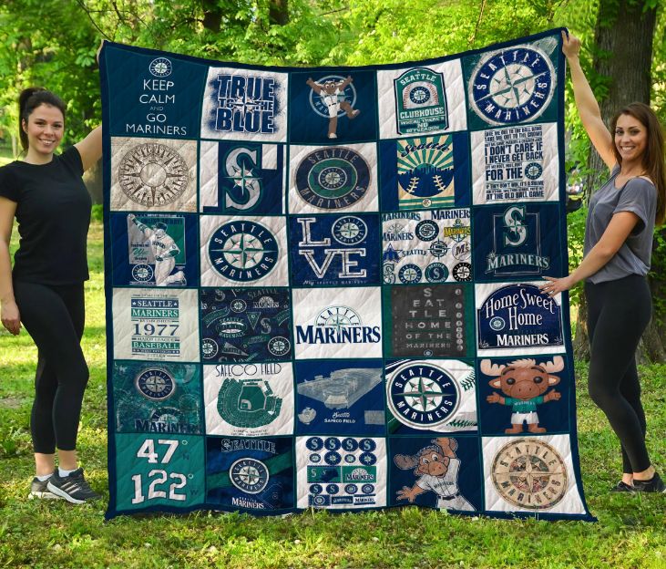 Seattle Mariners Quilt Bedding Set - Perfect for Fans
