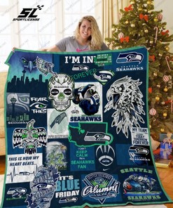 Seattle Seahawks Fans Celebrate Blue Friday with Quilt Blanket