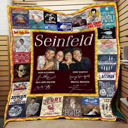 Seinfeld Tribute Vintage Quilt Blanket Bed Set for Fans