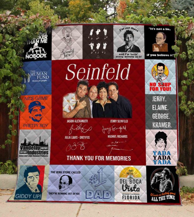 Seinfeld Vintage Quilt Blanket Bed Set Queen