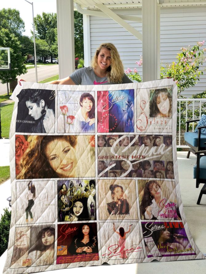 Selena Quintanilla Albums Quilt Blanket 02, Cozy Bed Set for Beloved Fans