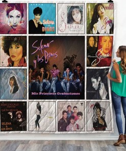 Selena Y Los Dinos Albums Quilt Bedding Set for Fans, Featuring the Queen of Tejano Music