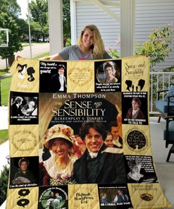Sense And Sensibility Vintage Quilt Blanket, Great for Jane Austen Fans