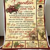 Sentimental and Warm Fleece Blanket Idea for Christmas - To My Grandson