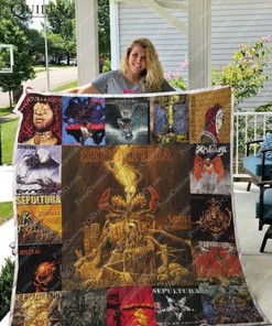 Sepultura Albums Quilt Bedding Set for Metal Fans