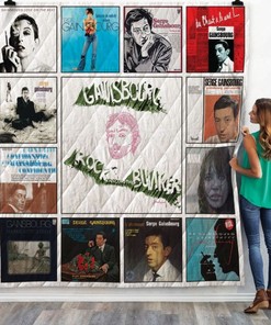 Serge Gainsbourg Albums Quilt Blanket Cute - Show Off Your Love For Serge Gainsbourg cute Quilt