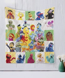 Sesame Street Quilt Blanket - Bring the Fun of Sesame Street to Your Bedroom with this Quilt Bedding Set