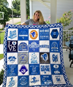 Seton Hall Pirates NCAA Quilt Blanket - Stay Warm and Comfy During the Game