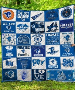 Seton Hall Pirates Ncaa Quilt Bedding Set for Boys